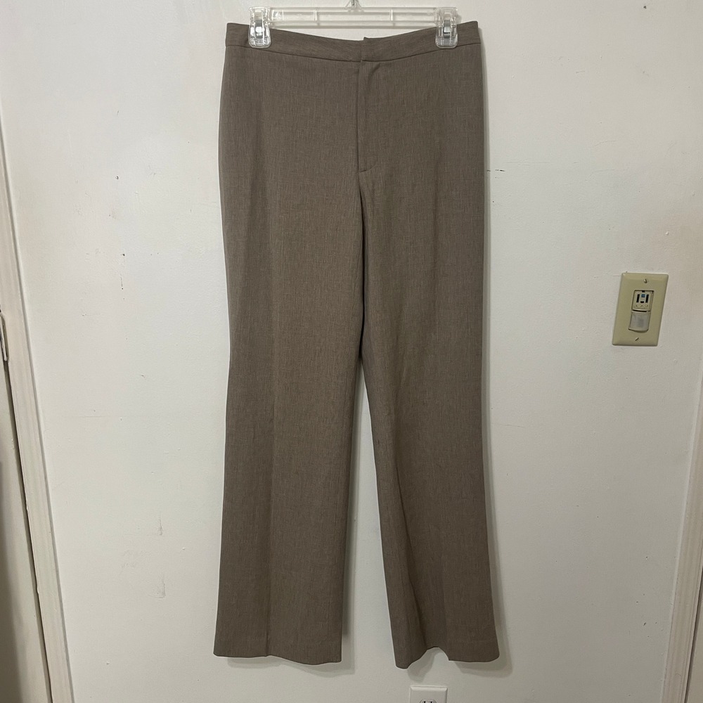 Banana Republic Stretch Wool Blend Dress Pants Taupe Brown Straight Leg Size 4